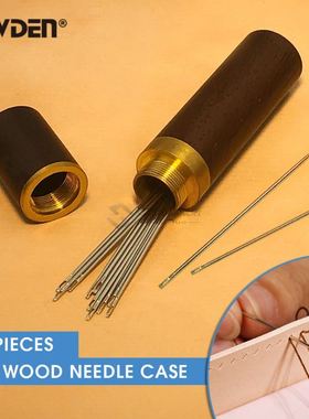 12Pcs DIY Craft Sewing Needles Leather Knitting Pins with 1