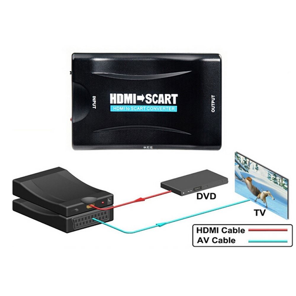 HDMI to Scart AV converter adapter HDMI in Scart out support