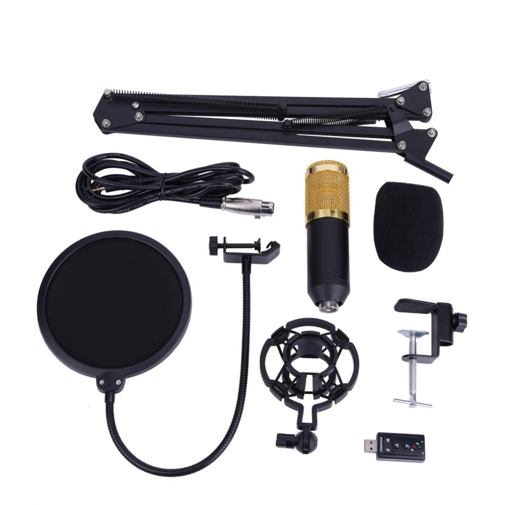 Unidirectional Condenser Microphone Arm Stand Studio Mic Pho