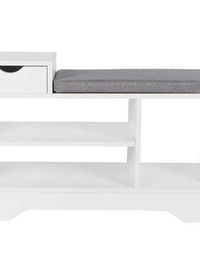 Shoe Bench Stool with Cushion Shoes Storage Cabinet Organize