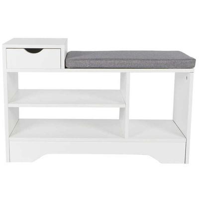 Shoe Bench Stool with Cushion Shoes Storage Cabinet Organize