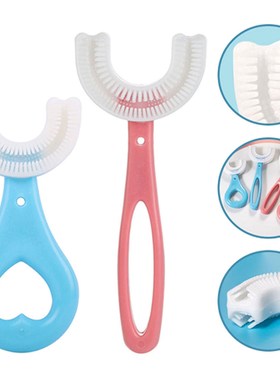 Baby U Shape Toothbrush 360 Degree Teeth Clean Soft Fur Food