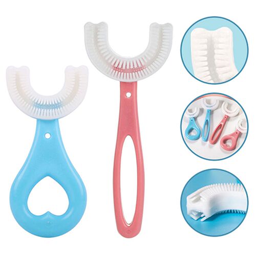 Baby U Shape Toothbrush 360 Degree Teeth Clean Soft Fur Food