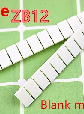 100PCS ZB12 blank mk b for UK16N Din Rail Terminal Block