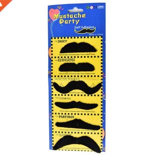 6pcs/lot Funny Costume Fake Mustache Moustache Funny Fake Be