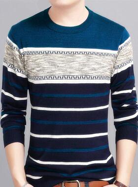Brand Clothing Mens Sweater Autumn New Round Collar Pullove