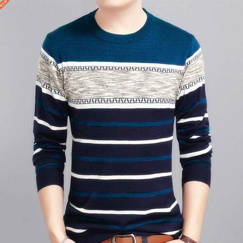 Brand Clothing Mens Sweater Autumn New Round Collar Pullove
