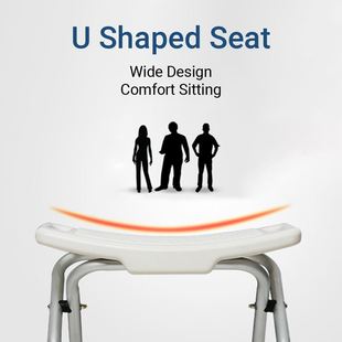 Foldable Shower Bench Bath Seat Bathroom Chair Stool with No