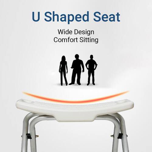 Foldable Shower Bench Bath Seat Bathroom Chair Stool with No