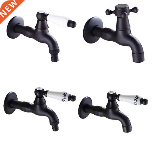 Wall Mounted Black Oil Rubbed Bronze Ceramic Handle Washing