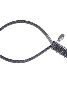 Host Case PC Cooler Fan Power Cable 1 Female To 5Male 5Pin S