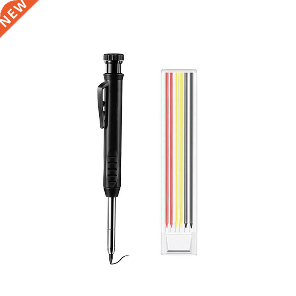 Solid Carpenter Pencil Set With Color Refill Leads Built-in
