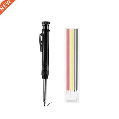 Solid Carpenter Pencil Set With Color Refill Leads Built-in