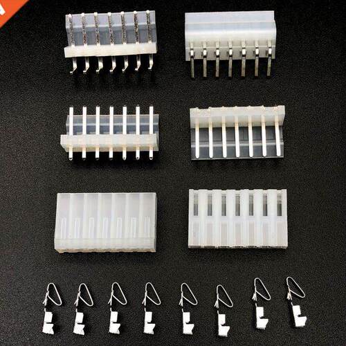 6Sets=54pcs CH3.96mm connector 7P 7pn CH3.96 straght/curve