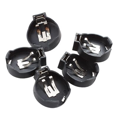 PCB Hole Plugging Type CR/LIR2450 Button Cell Holder 5 Pcs B