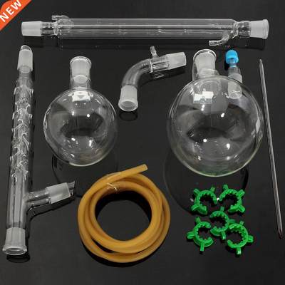 1000ml Distillation Apparatus Lab Chemistry Glassware Kit Se