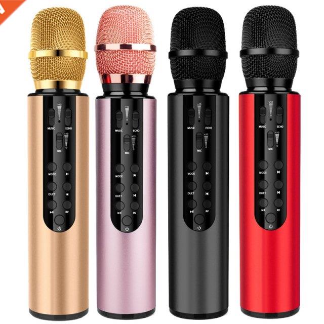 Wireless Bluetooth Microphone Dual Speaker Condenser Microph
