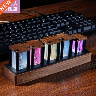 Time tube Glow tube Quasi-glow tube clock LED digital solid