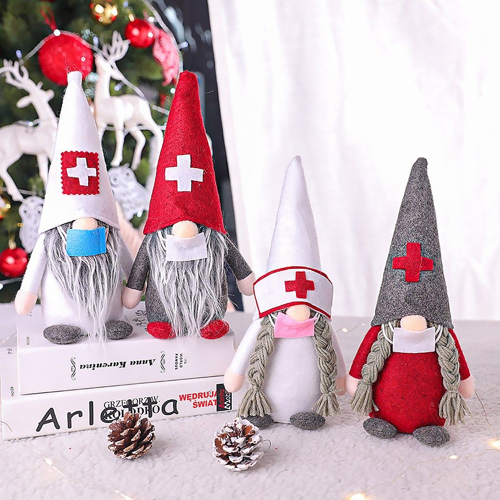 christmas faceless doll nurses christmas decorations cloth f