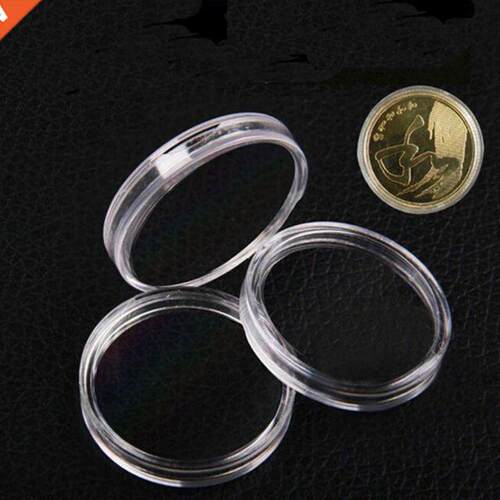 Useful 10pcs/pack Transparent Coin Capsules Crafts Container