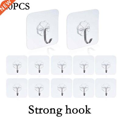 Transparent Strong Self Adhesive Door Wall Hangers Hooks Mag