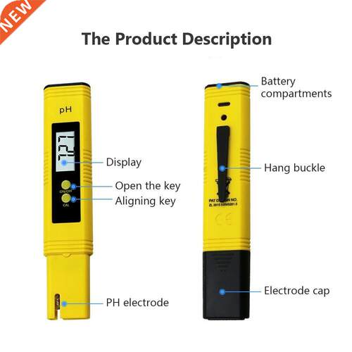 Digital PH Meter Acidity Tester Accuracy 0.01 PH Tester Aqua