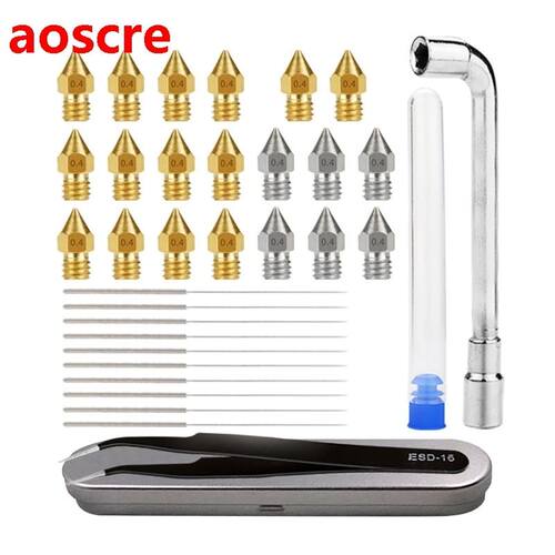 3D Printer MK8 Nozzle Print Head Cleaning Tool ESD Tweezers