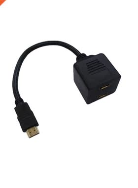 1.4V HDMI-Compatible Splitter Cable 1 Male To Dual HDMI 2 Fe