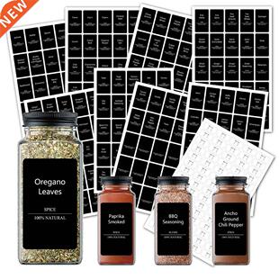 275 PCS Minimalist Spice Jar Labels Preprinted Dishwasher Sa