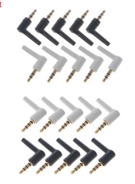 10 gold-plated black and white 5 3.5mm4 section 90 degree st