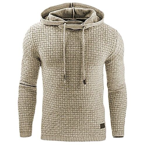 2021 New Hoodies Men Brand Male Plaid Hooded Sweatshirt Mens