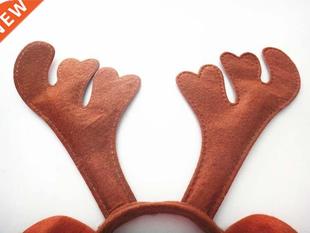 3PCS 2017 Brown Ears Antlers Headband Head Buckle Decoration