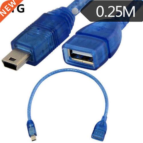 OTG USB A Female jack to Mini USB B 5Pin Male plug adapter