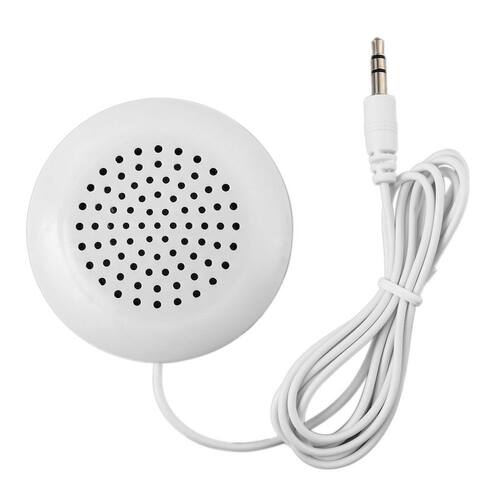 Mini White 3 5mm Pillow Speaker For iPhone iPod CD Rio MP3