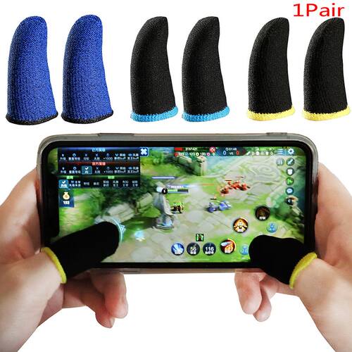 Mobile Game Sweat-proof Fingers Gloves Touch Screen Thumbs F