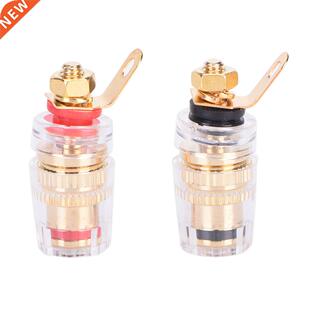 2Pcs Amplifier Speaker Terminal Binding Post Connector Cryst