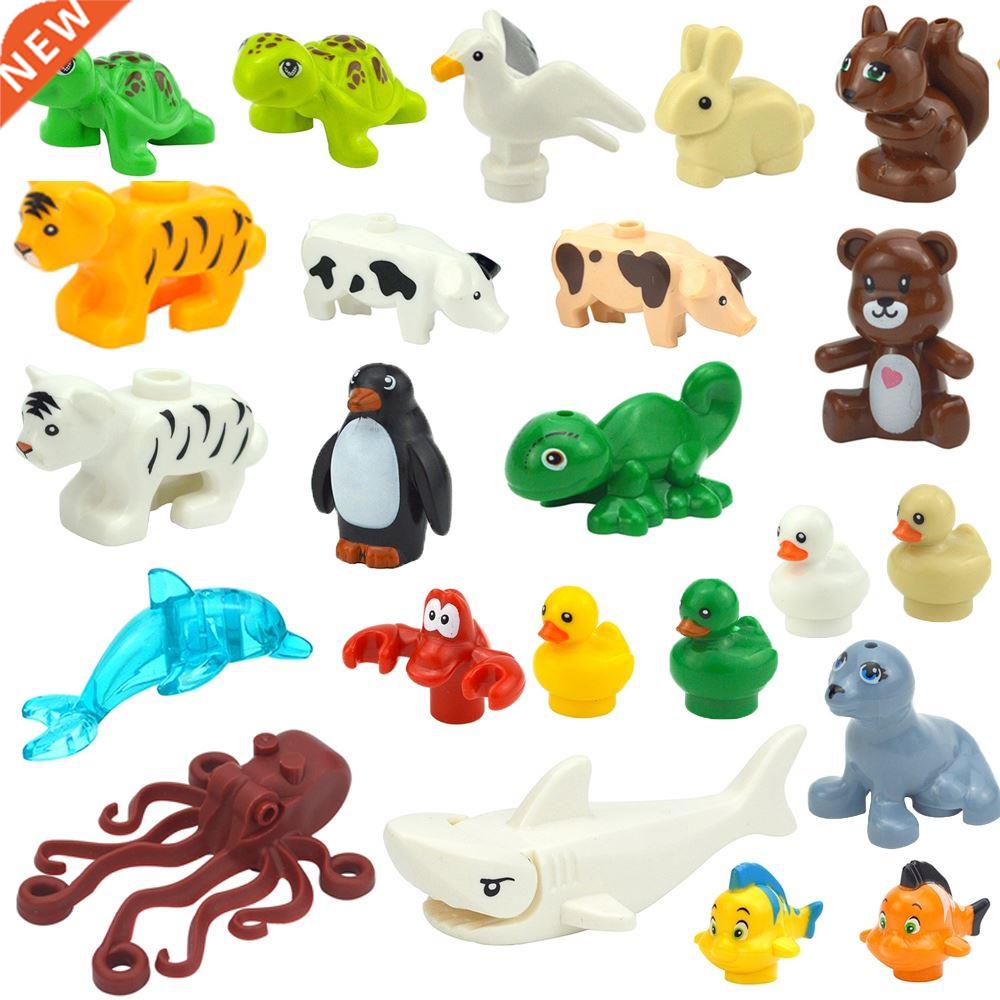 MOC City Animal Series Building Blocks Seagull Penguin Dolph