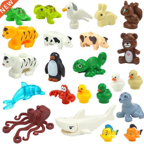 MOC City Animal Series Building Blocks Seagull Penguin Dolph