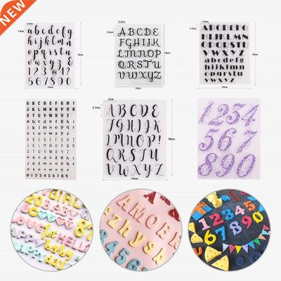Alphabet Numbers Cookie Cutter Pattern Embosser Stamp Le