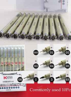 Pigment Liner Micron Pen Set Neelde Drawing Pen lot 005 01 0