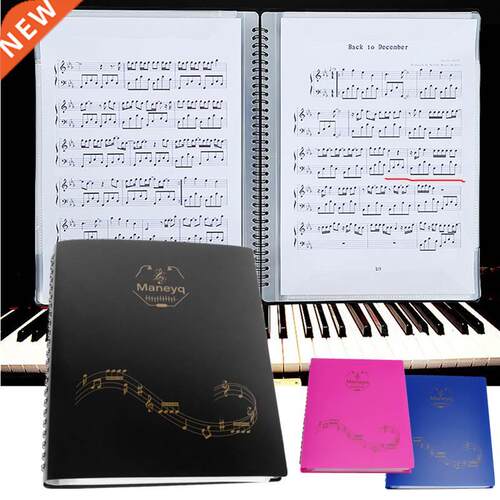 Music Score Coil Folder Practice Piano Paper Sheets A4 Size