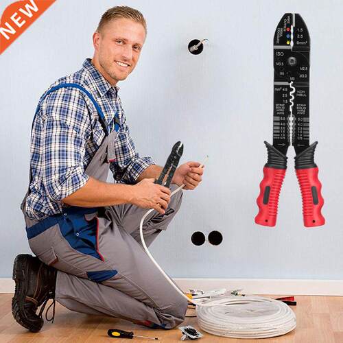 Multi-function Wire Striper Cutter Crimping Plier Electric C