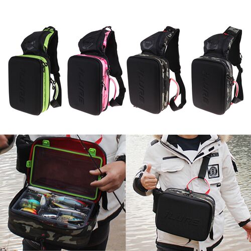 Large Fishing Lures Storage Pouch Sports Massager Crossbody