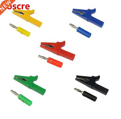 2pcs 55MM Alligator clip + BANANA PLUG, test probe with 4mm