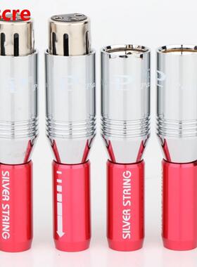 4pieces Preffair Rhodium Plated Interconnect XLR jack xlr ca