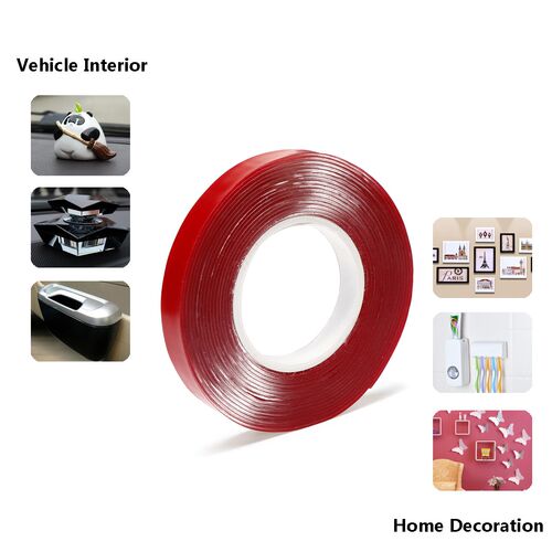 3M Red Double Sided Adhesive Tape High Strength Acrylic Tran