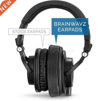 1Pair Leather Memory Foam Earpads Ear Cushion for Brainwavz