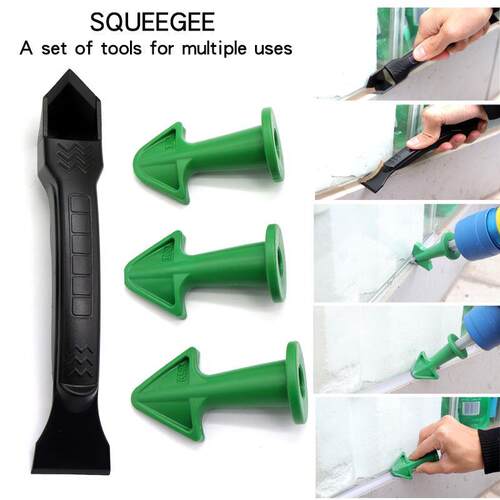 4 Pcs Sealant Spatula Scraper Caulking Tool Kit Caulk Finish