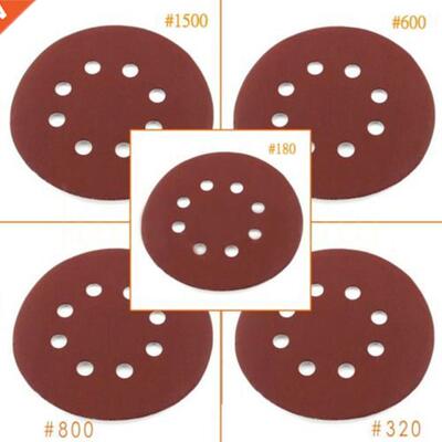 30pcs 5'' Inch Sandpaper Sanding Disc Round Alumina