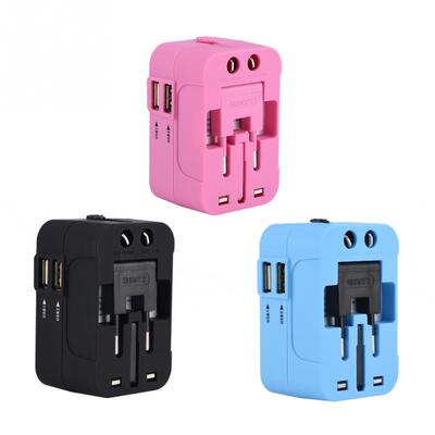All-in-One Plug Adapter Travel Outlet Converter USB Adapter
